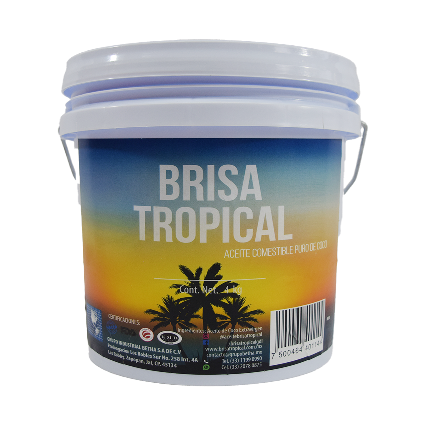 Aceite de Coco Brisa Tropical 4kg