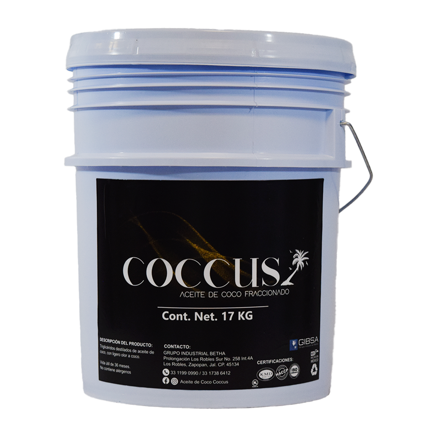 Aceite de Coco Fraccionado Coccus 17kg