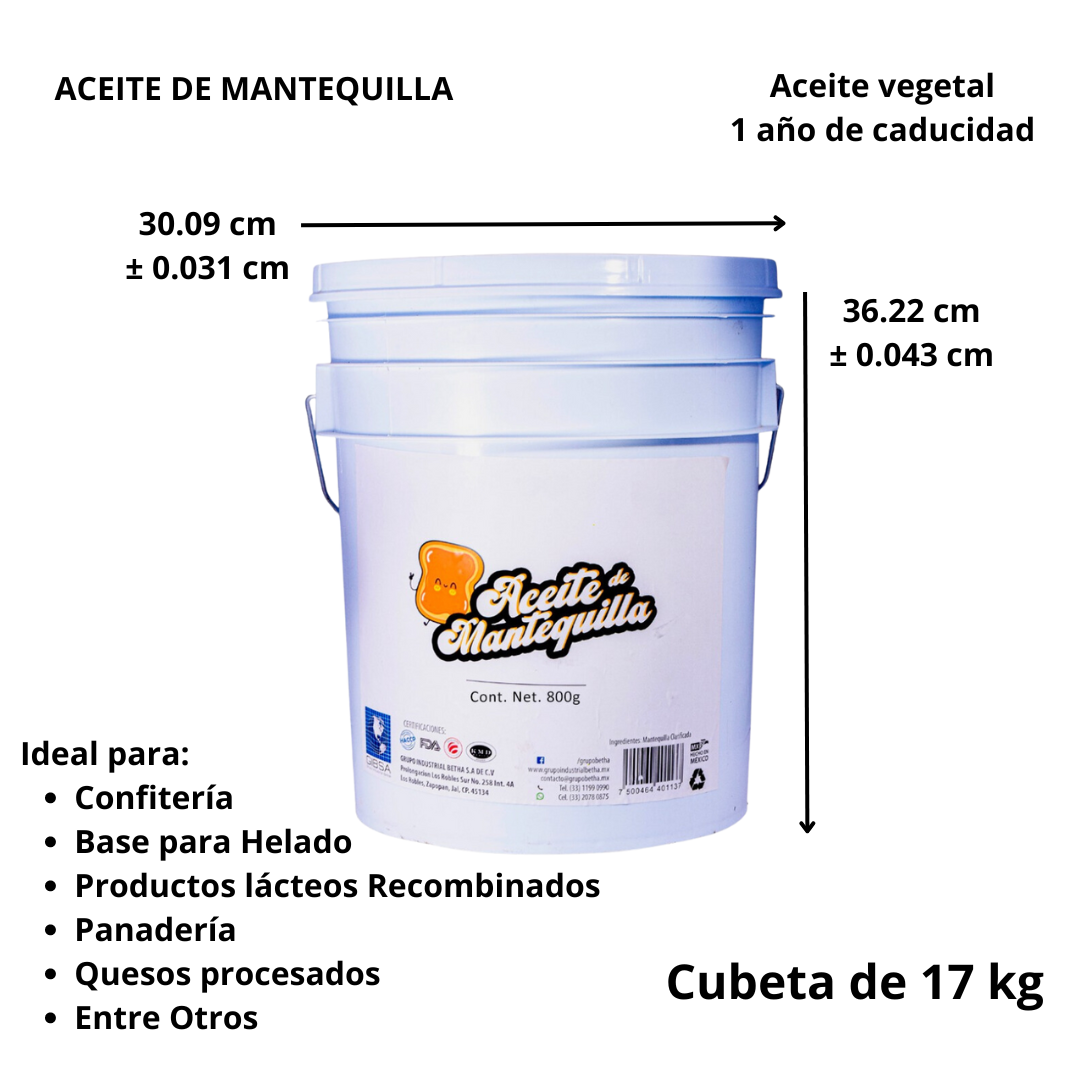 Aceite Vegetal 17 kg