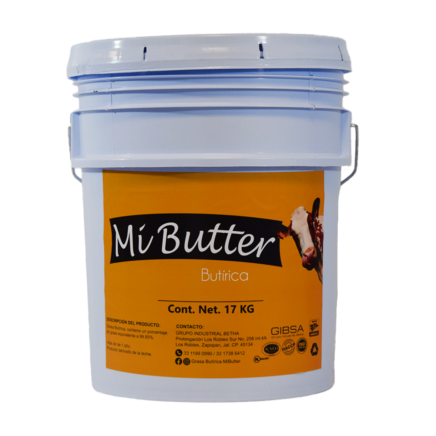 Grasa Butirica Mibutter Cubeta De 17kg