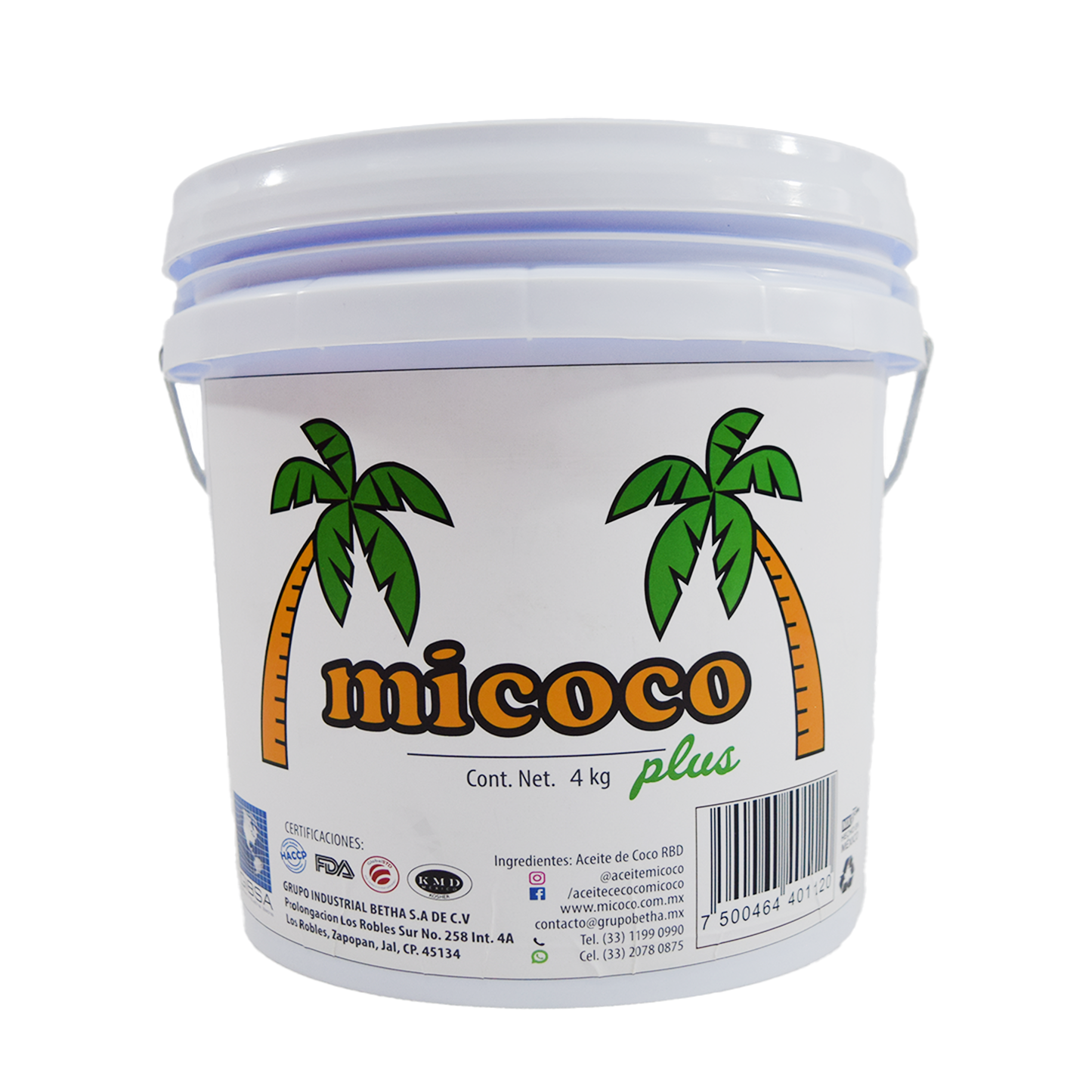 Aceite de Coco Micoco Plus 4 kg