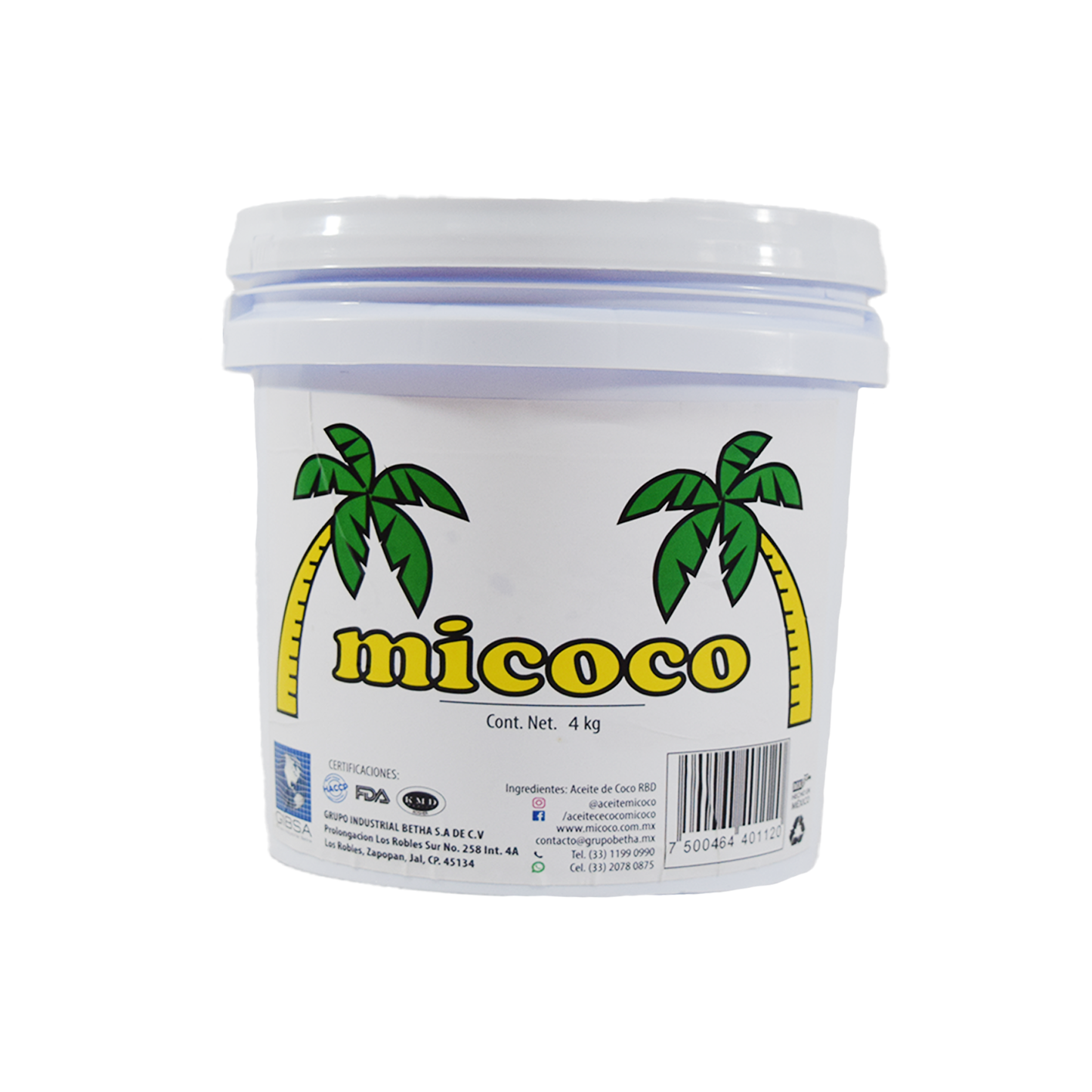 Aceite de Coco Micoco 4kg