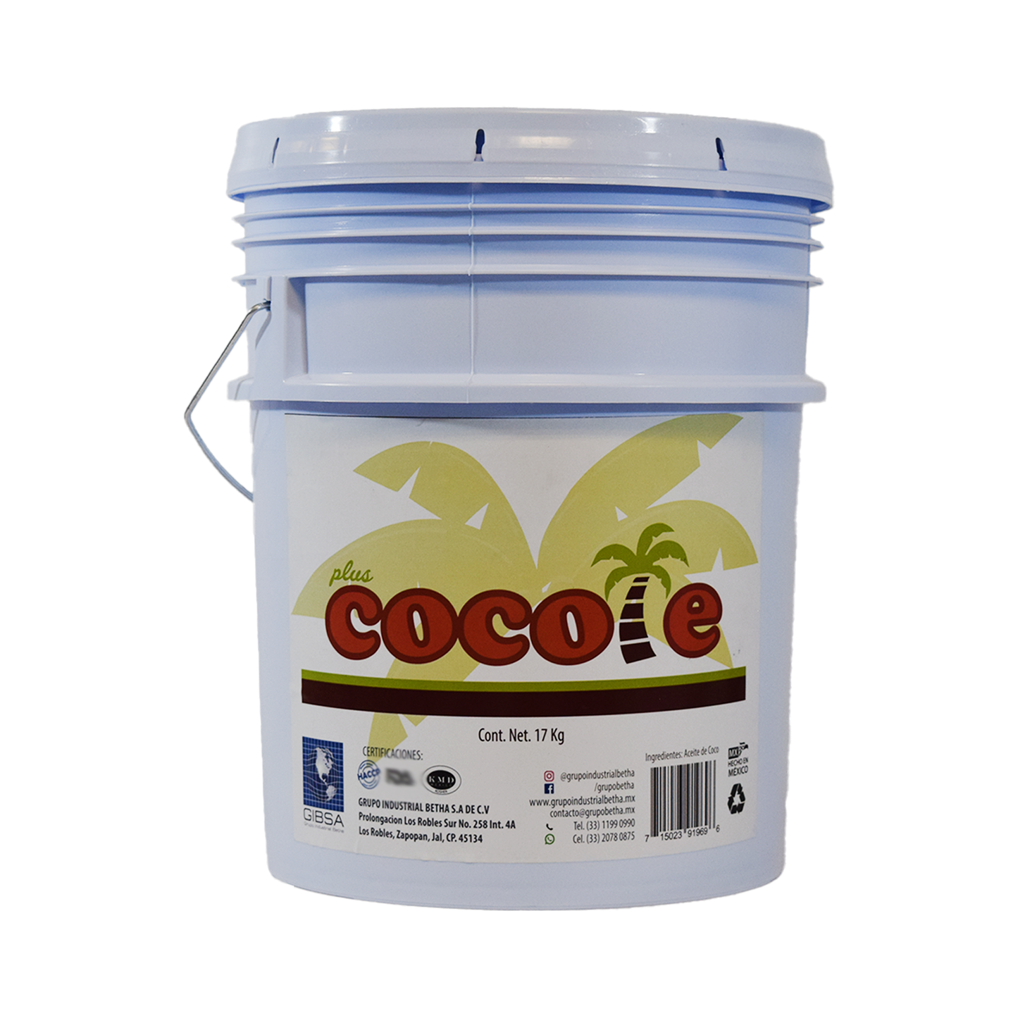 Aceite de Coco Cocote Plus 17kg